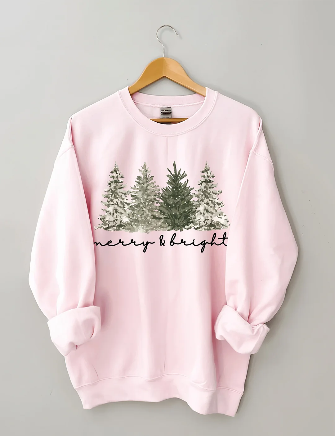 Merry & Bright Christmas Tree Sweatshirt