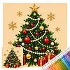 Christmas Needlepoint Kit 14CT Stamped Cross Stitch 30x30cm tapestrymarket