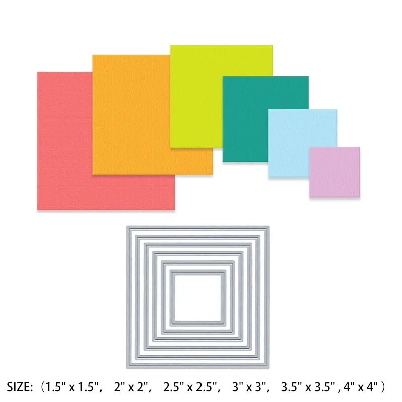 Cutting Dies New Arrival Frame Decorative Scrapbooking Clear Stamps DIY Crafts Photo Album Background Stencils for Card Making