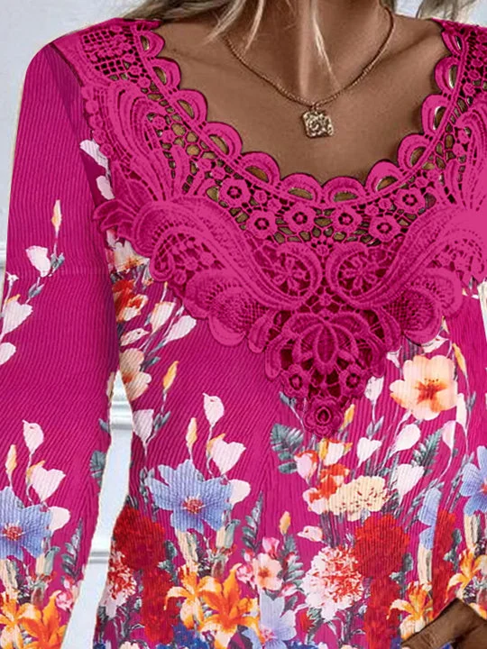 Women Half Sleeve V-neck Solid Color Dress