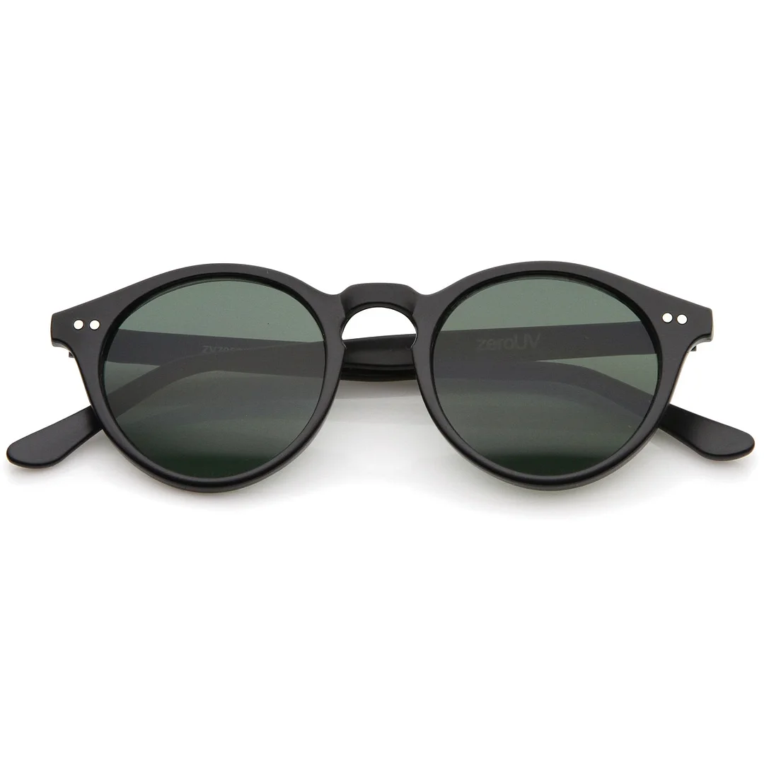 Classic Horn Rimmed Keyhole Nose Bridge P3 Round glasses 46mm