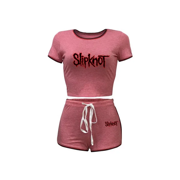 New Women Sets Summer Tracksuits Fitness Short Sleeve O-Neck T-Shirts And Shorts Suit Two Piece Set Sport Outfits