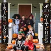 2 Banni&egrave;re d'Halloween pour la porte d'entr&eacute;e