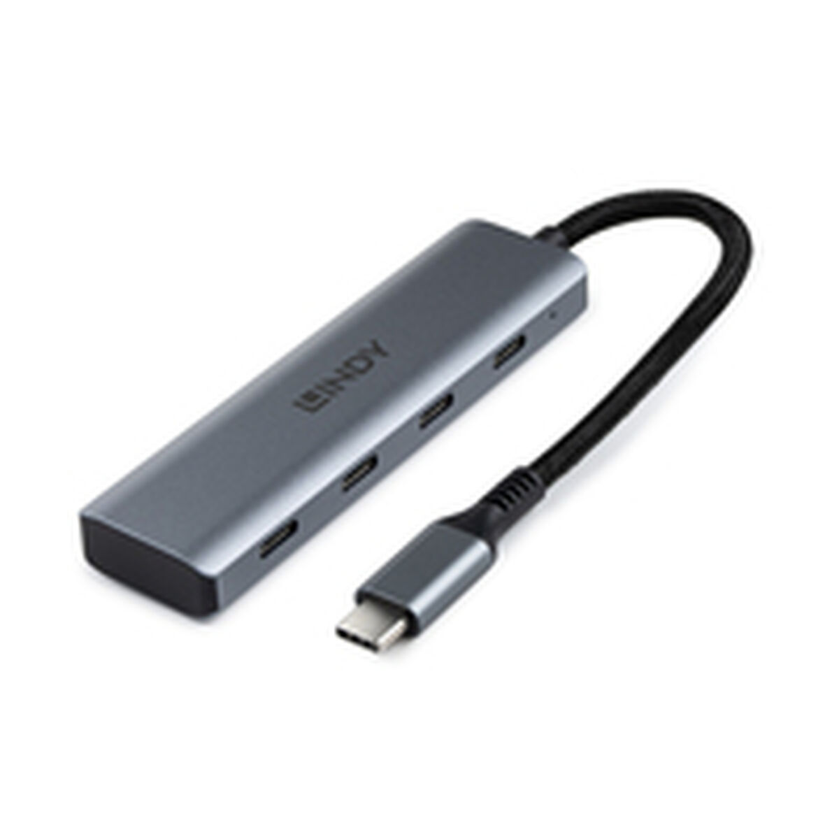 USB Hub LINDY 43414 Grey