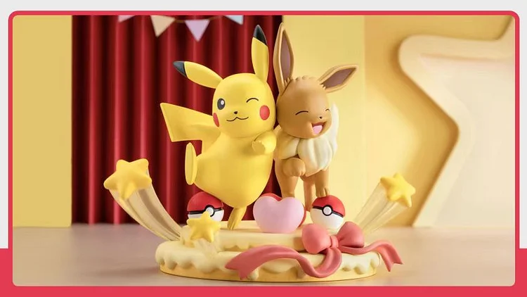 Pre-order  Play Justice - Pokémon Friends Series Eevee and Pikachu Statue/GK