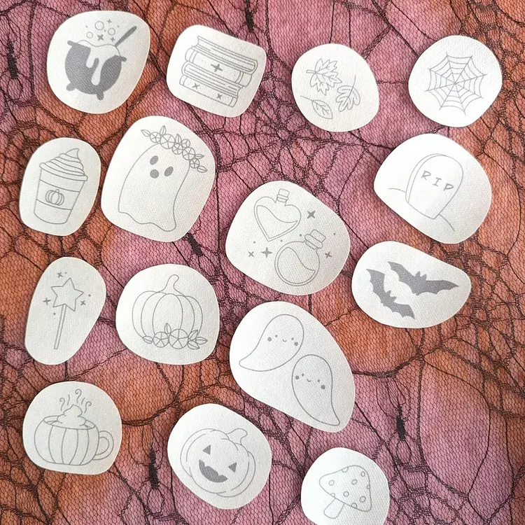 Halloween/Christmas/Autumn Water-Soluble Embroidery Set