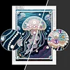 Diamond Painting-DIY Special Shaped Drill Pearl Painting Jellyfish(30x40cm)