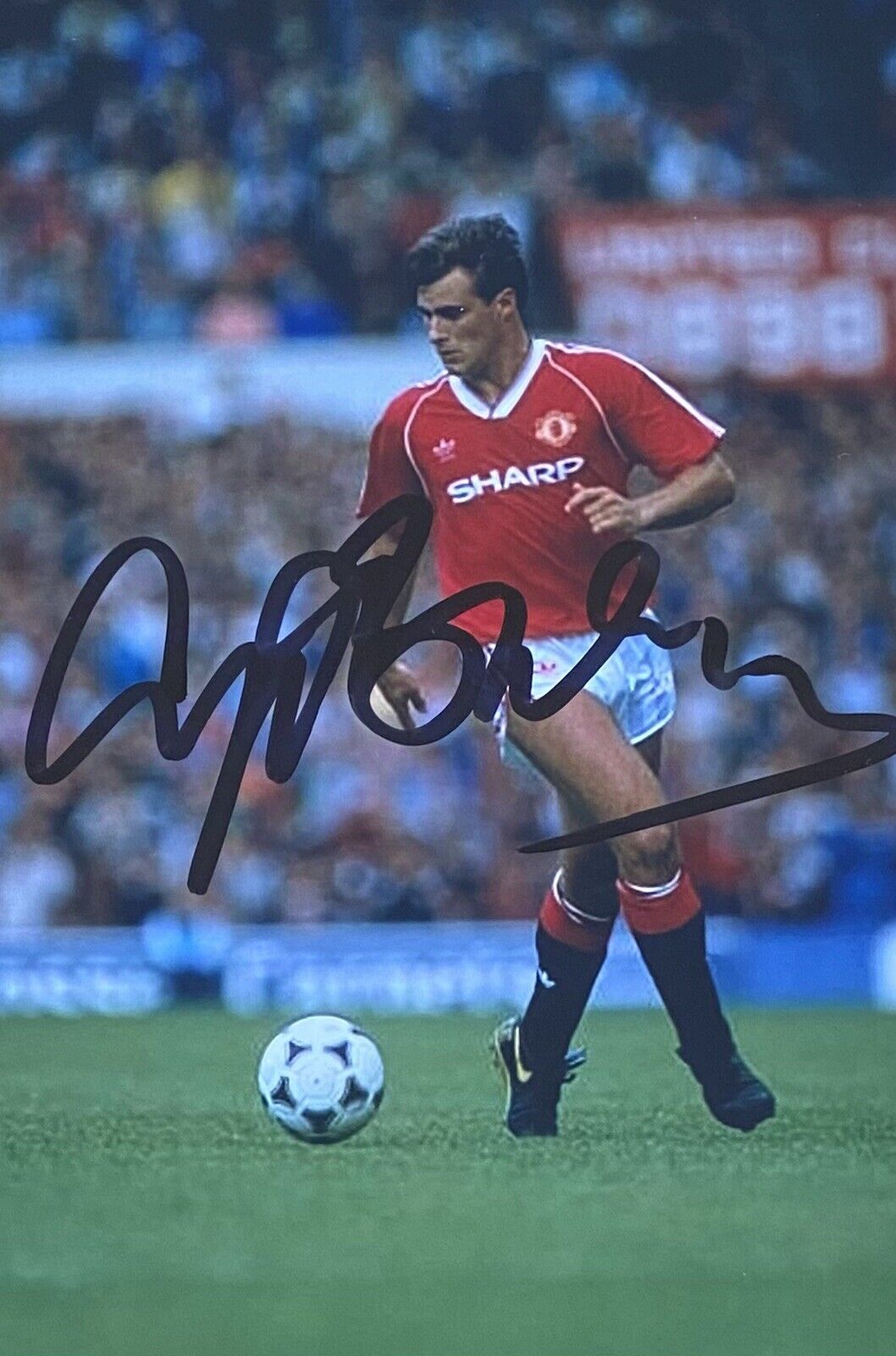 Clayton Blackmore Genuine Hand Signed Manchester United 6X4 Photo Poster painting