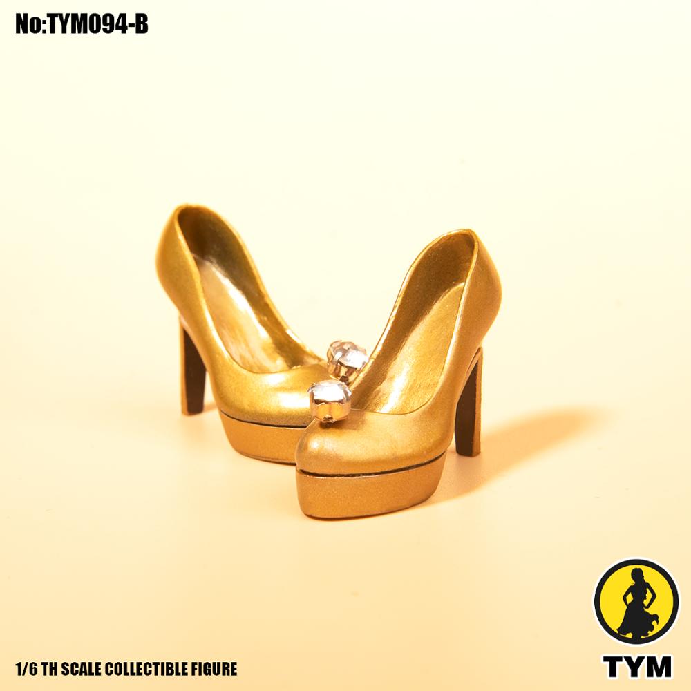 TYM094 1/6 Trendy diamond muffin shoes 12inch Female clothing accessories-aliexpress