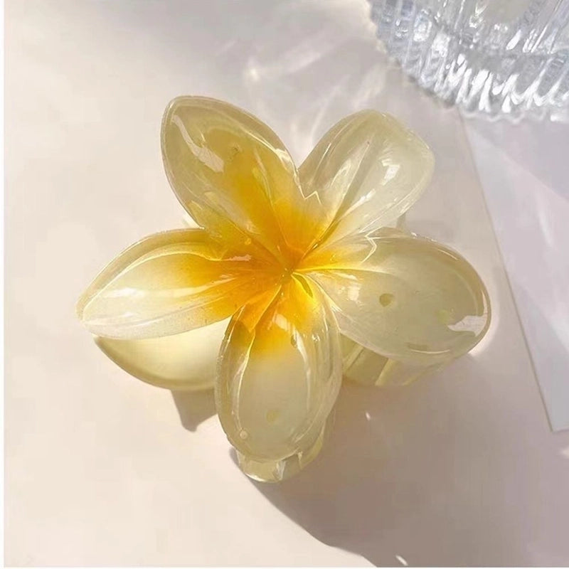 2 Pieces Women’s Sweet Flower Arylic Hair Claws