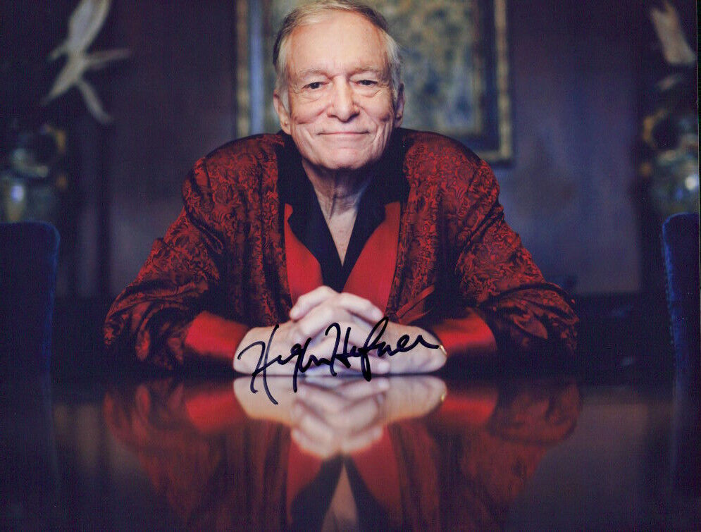 Hugh Hefner signed authentic 8x10 Photo Poster painting COA