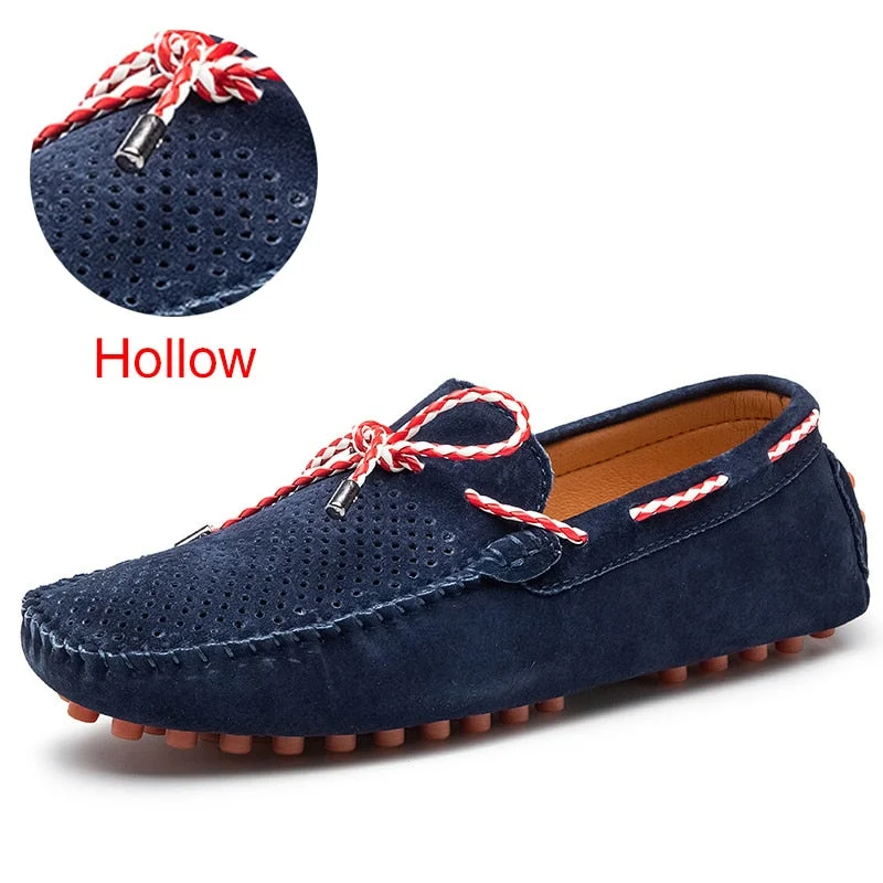 DEKABR Size 38~47 Genuine Leather Loafers Hot Sale Driving Shoes Fashion Casual Shoes Original Design Summer Flats Moccasins Men