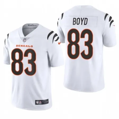 Men's Cincinnati Bengals #83 Tyler Boyd 2021 New White Vapor Untouchable Limited Stitched Jersey