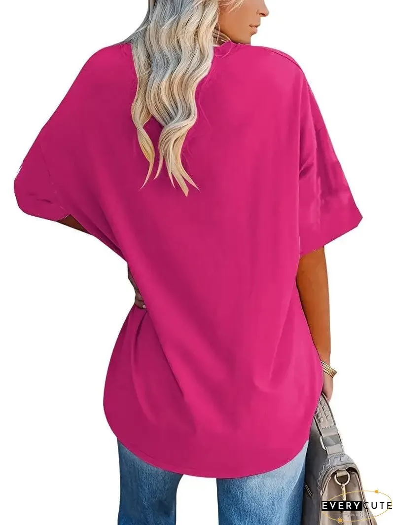 Loose Fit Casual Summer Tunic Top