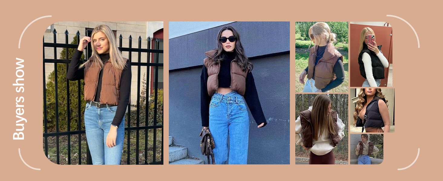 puffer vest women, chalecos de mujer, crop puffer jacket