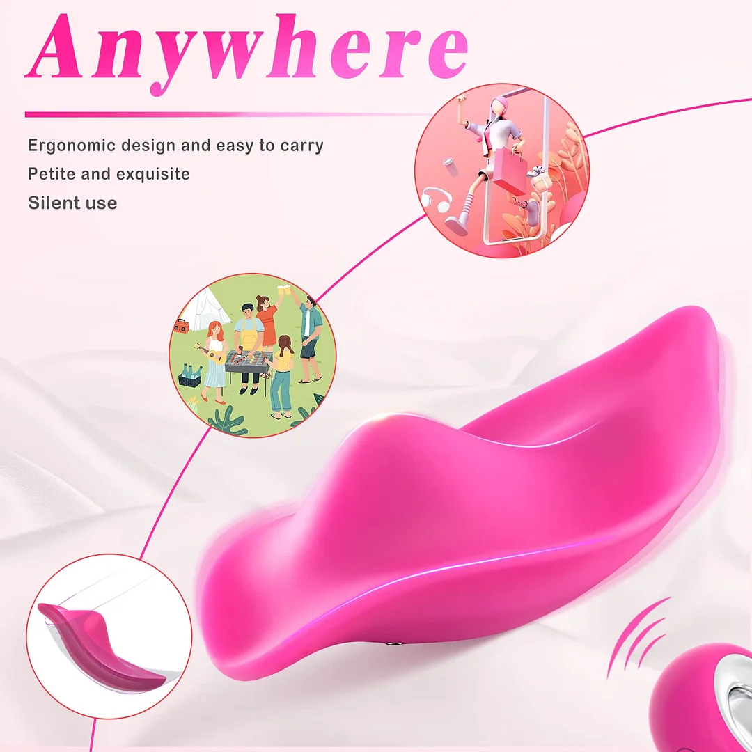 Rechargeable Waterproof Remote Control Panty Vibrator with 12 Pleasure Patterns