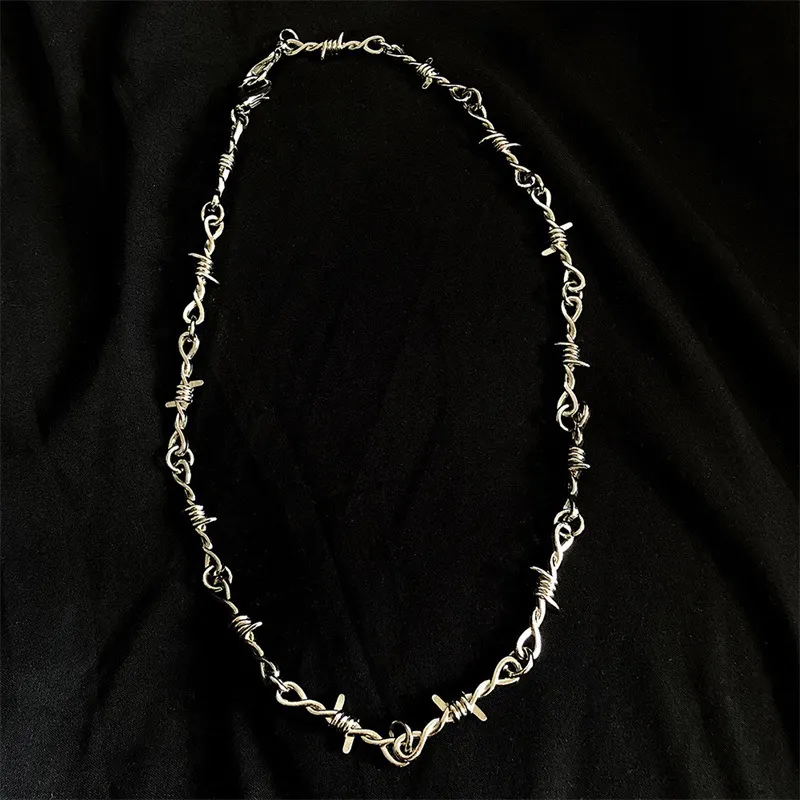 Men's Gothic Punk Thorns Necklace - Helixace