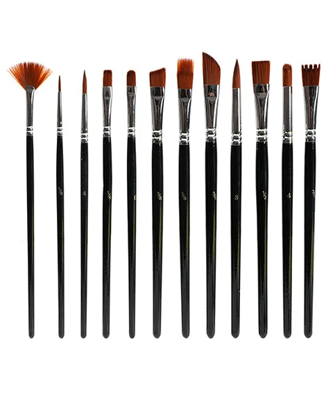 12 Pcs Multi Functional Paint Brush Set-Himinee.com