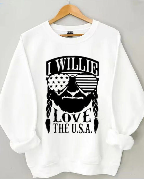 I Willie Love The USA Sweatshirt