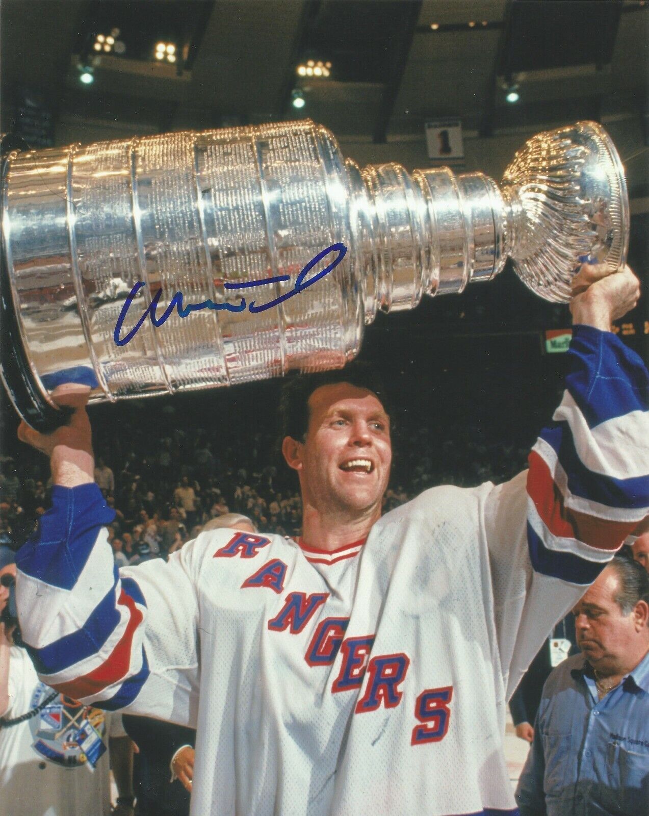 CRAIG MacTAVISH SIGNED NEW YORK RANGERS 8x10 Photo Poster painting with w/COA - 1994 STANLEY CUP