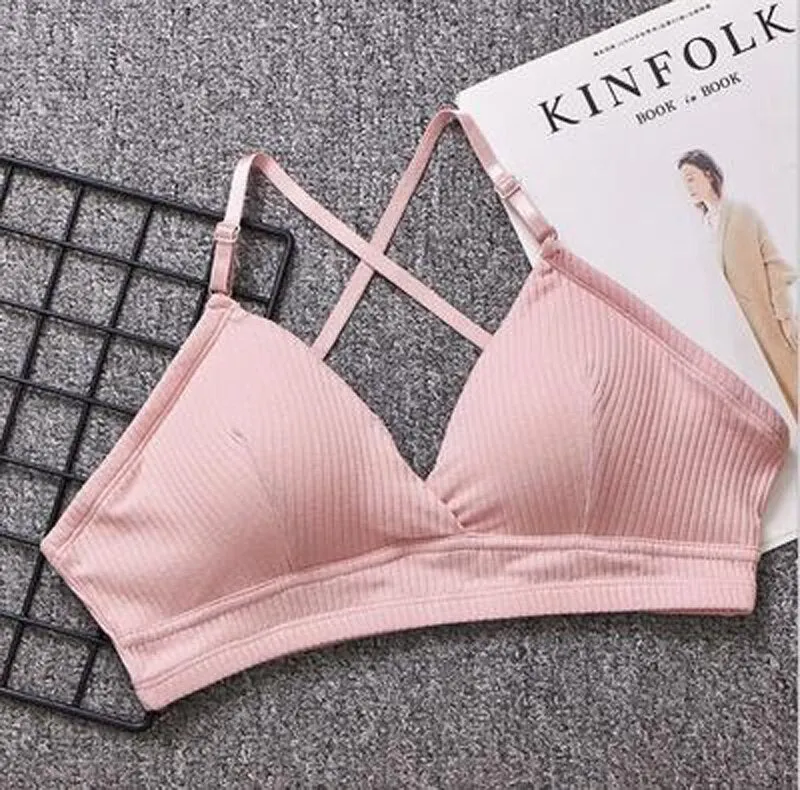 Women's Seamless Thin Bra Free Steel Wire Bra Open Back Seamless Bra for Women's Sexy Lingerie