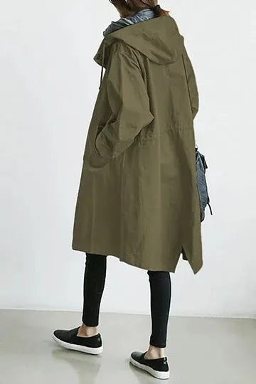 Brownm Autumn Windbreaker Mid-length Small Temperament Waist-controlled Women's Woolen Coats