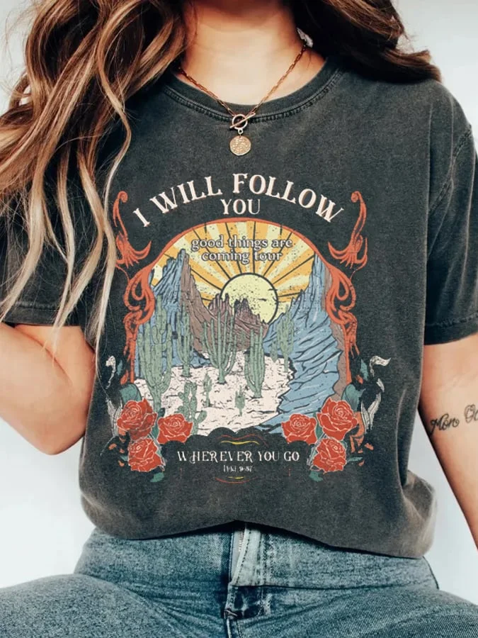 Women's Faith Print Short Sleeve T-Shirt