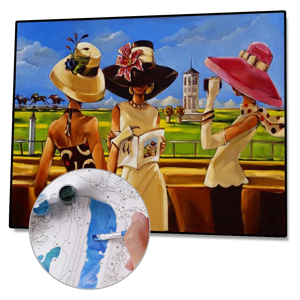 Gossip Women - Paint By Number(50*40cm)