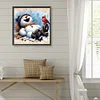 (40*40cm)Snowman - Full Round Drill Diamond Painting