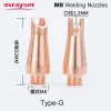 M8 Laser Welding Nozzles for Handheld Gun Head TypeA-E with Wire Feed Laser Welding ND18 Machine Axrayser