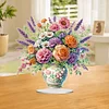 Flower Bouquet Table Top Diamond Painting Ornament Kits Desktop Diamond Art Kits