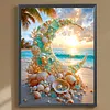 Diamond Painting -DIY Round Drill Crescent Coast Scenery