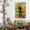 Sticker homme des cavernes home bar - Panneaux en &eacute;tain m&eacute;tallique(20*30cm/30*40cm)