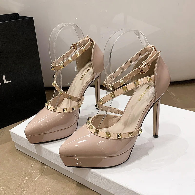 Churchf Churchf New High Heels With All-Match Night Pointed Single Shoe Women