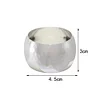 Silver Thump Texture Circle Catering Napkin Ring