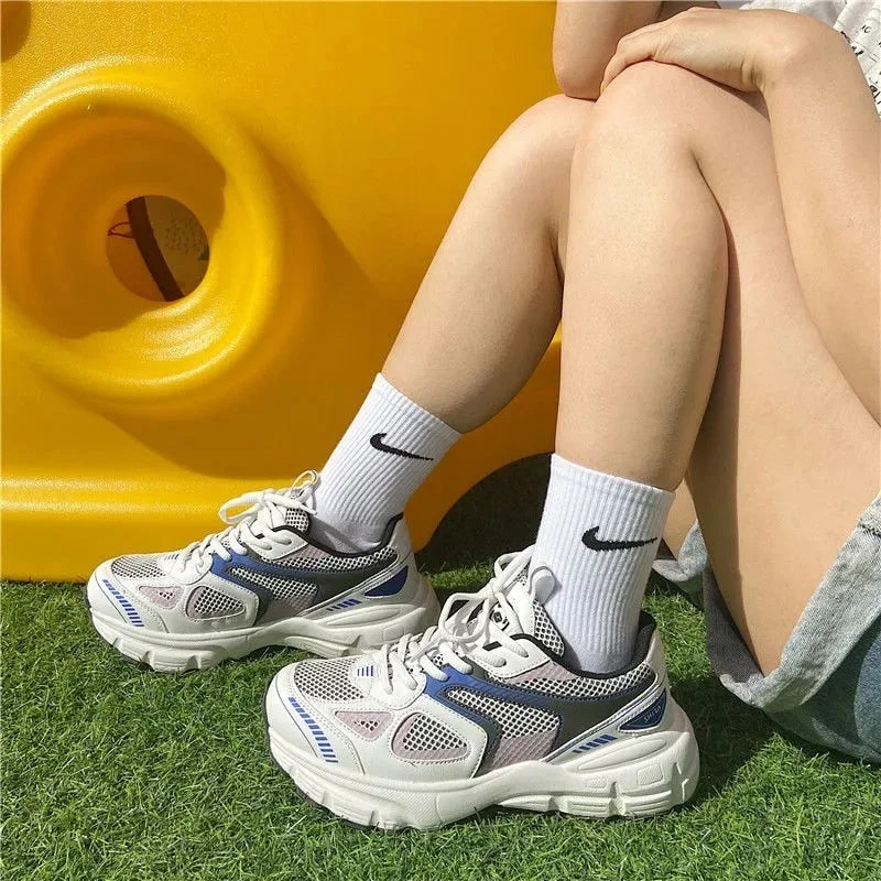 Men Women Sneakers Plus Size 41 42 43 Women's Casual Shoes Fashion Chunky Sneakers Woman Thick Sole Sport Shoes Big Size Shoes