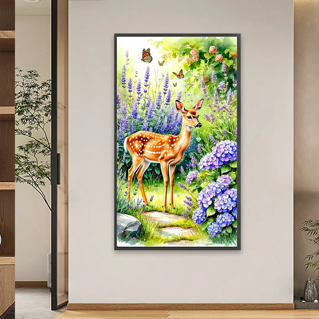 Deer 5D Full Round Drill DIY Diamond Painting Kit for Adults 40x70CM
