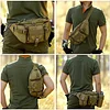 Taktische G&uuml;rteltasche Sport H&uuml;fttasche Molle Bauchtasche Wasserabweisend mit Rei&szlig;verschluss f&uuml;r Outdoor Laufen Reise Wandern Radfahren Camping Klettern