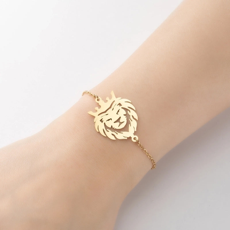 Cute Animal 201 Stainless Steel 18K Gold Plated Bracelets In Bulk