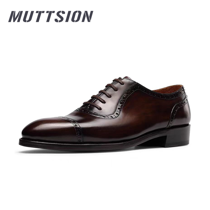 MUTTSION Oxford Three-joint Italy Formal Wear Leather Shoes MUTTSION.COM MUTTSION