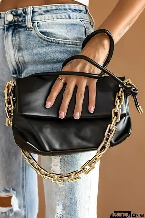 Fold Over Chain Purse