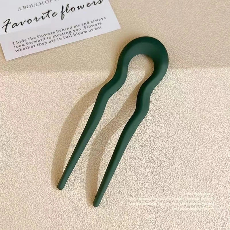 U-shaped Hairpin Women’s High-end Antique Style New Chinese Style Hair Hair Hairpin Headwear Simple Modern Daily Fixed Hairpin