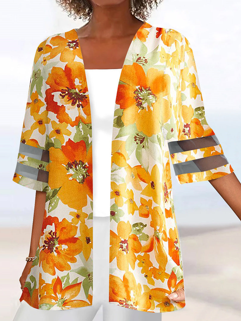 Women Half Sleeve V-neck Solid Color Dress