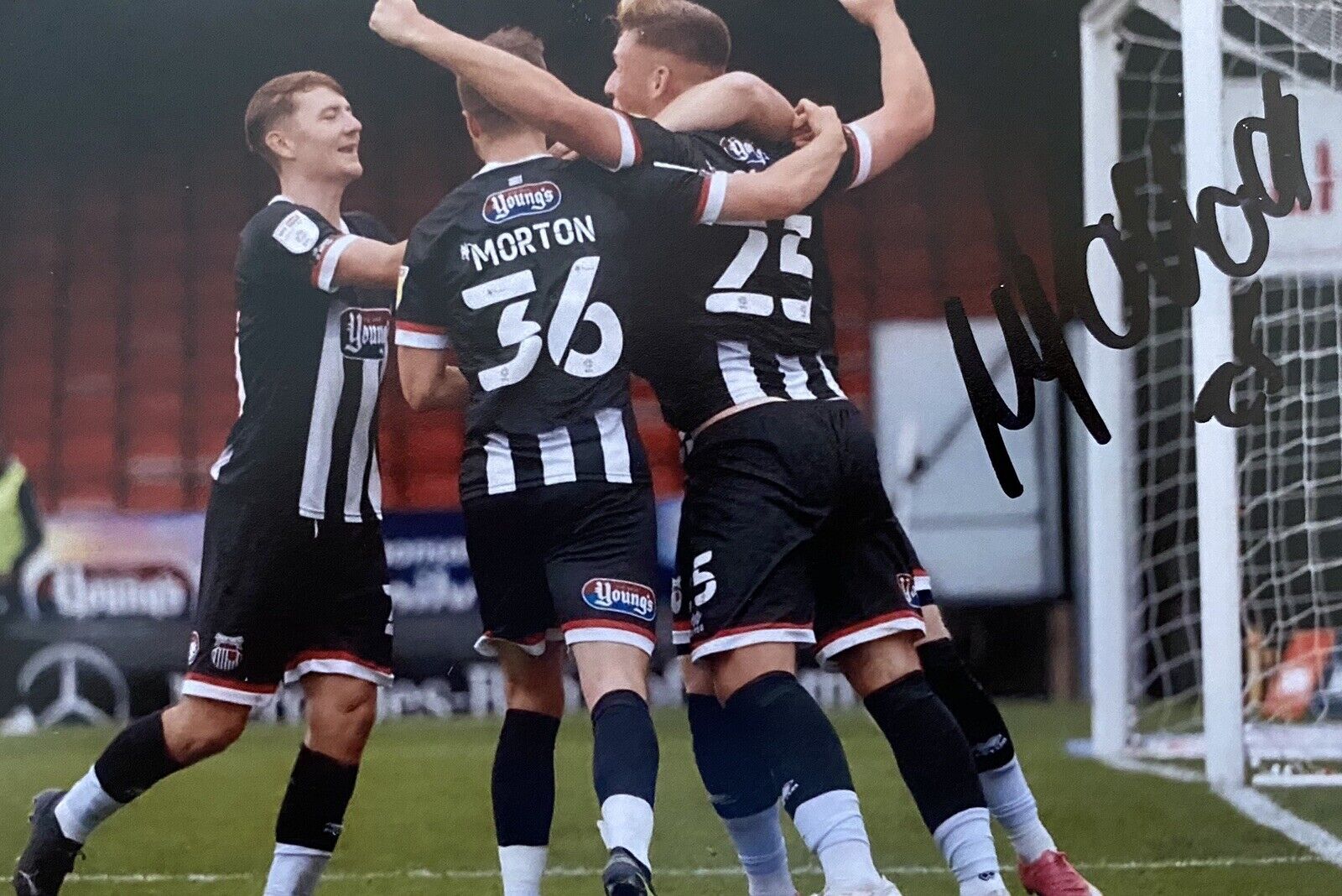 Mattie Pollock Genuine Hand Signed Grimsby Town 6X4 Photo Poster painting 2