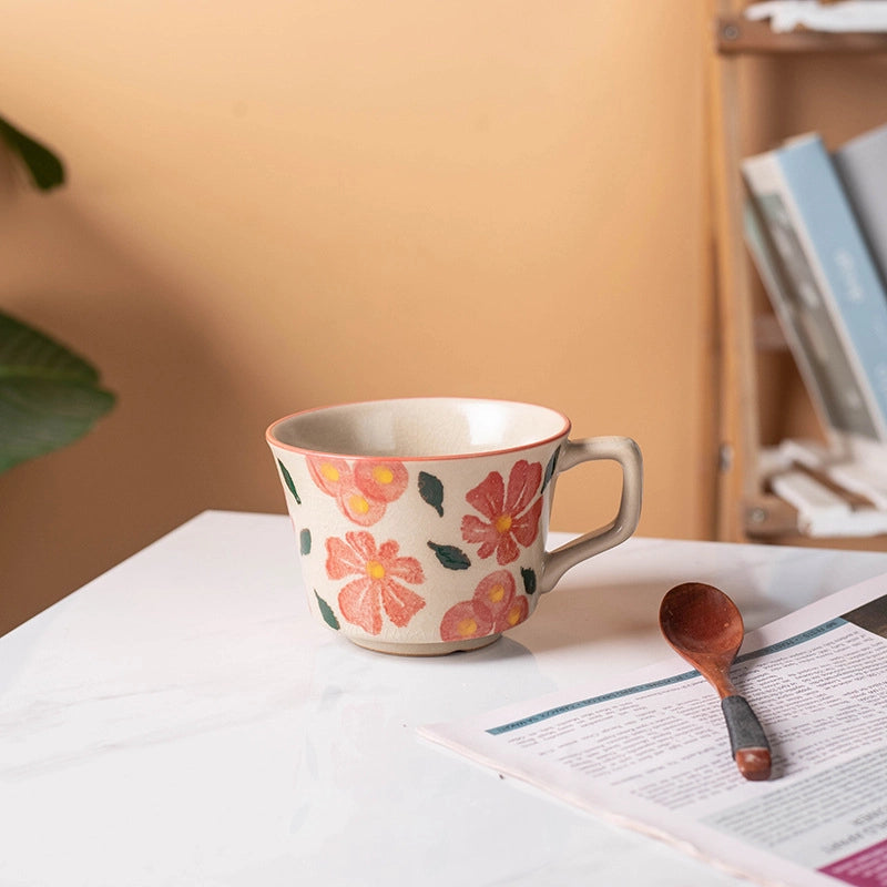 Chinoiserie Elegant Solid Color White Porcelain Mug 1 Piece