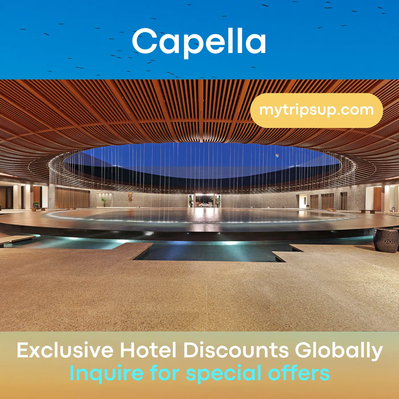 mytripsup Capella Reservation Discount