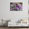 (US Only)5D DIY Full Round Drill Partial AB Diamond Painting Purple Butterfly Art 65x45cm