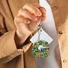1Pc DIY Diamond Painting Lettter Keychain