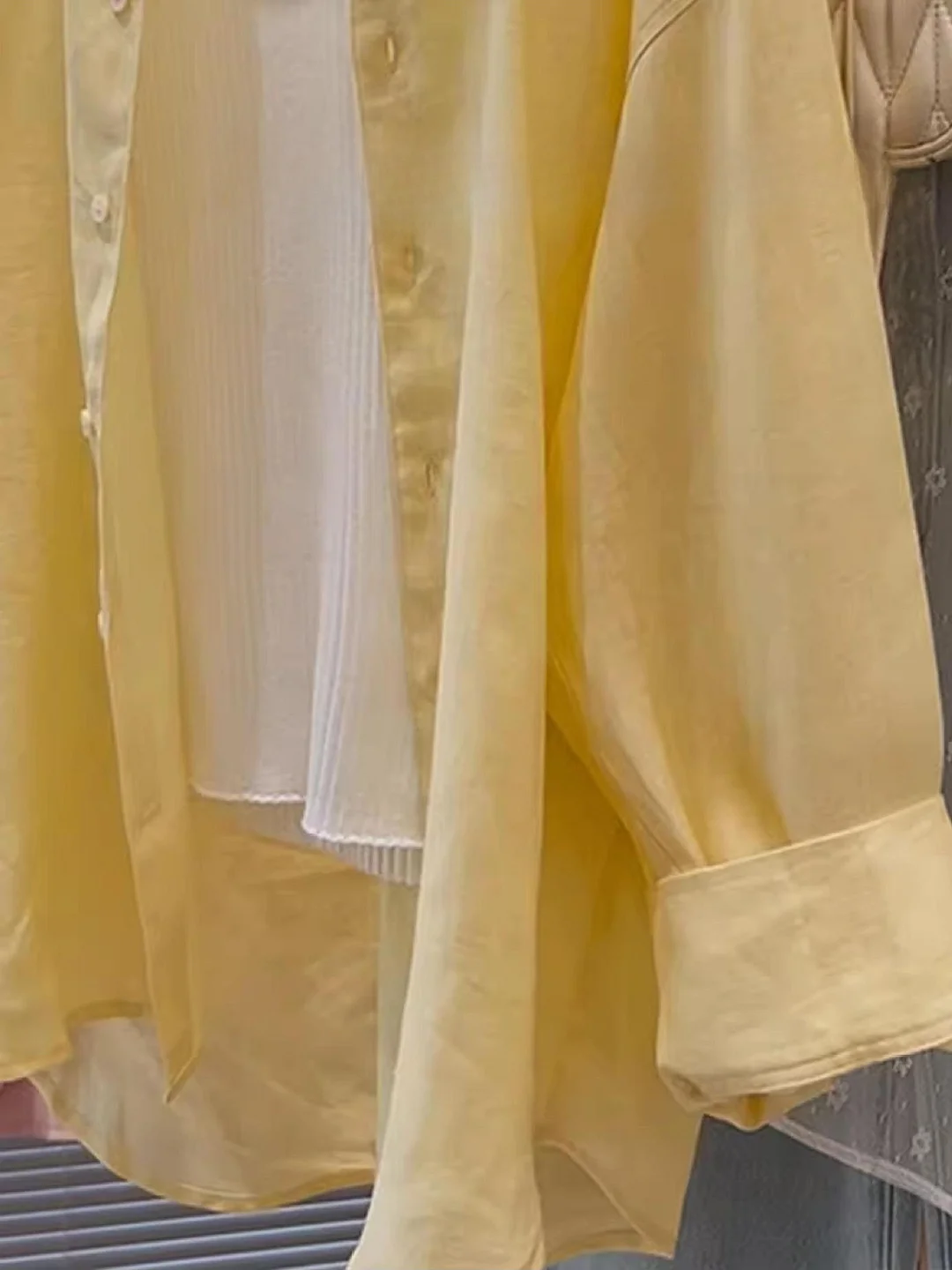 Athvotar Athvotar Lazy Goose Yellow Linen Sunscreen Shirt Women 2025 Summer New Korean Version Of Loose Cotton T-Shirt