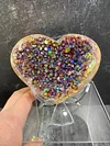 Angel Aura Heart Shaped Rainbow Crystal Cluster-BUY 2 GET EXTRA 10 % OFF
